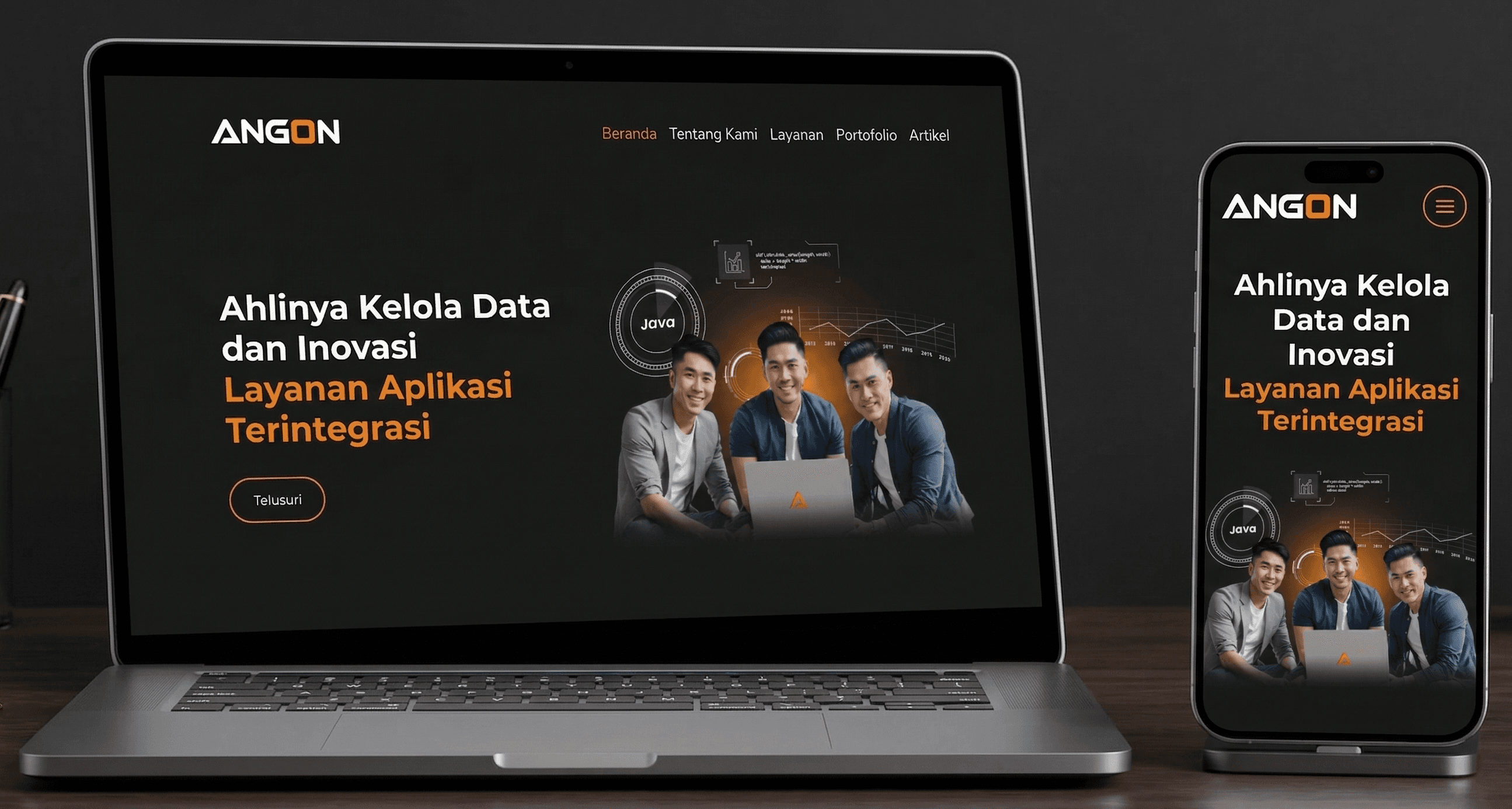 ANGON - IT Company Profile & App Integration